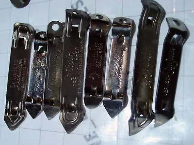 Small Lot 8x Vintage Set BEER OPENER COLLECTION Bottle Openers Metal Mixed • $16