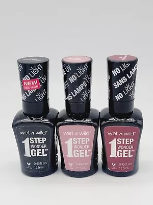  Wet N Wild 1 Step Wonder Gel Nail Polish #732A #733A #735 • $17.89