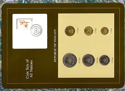 Coin Sets Of All Nations Vanuatu W/card 1983 UNC 50 20 10 5 2 1 Vatu • $10.50