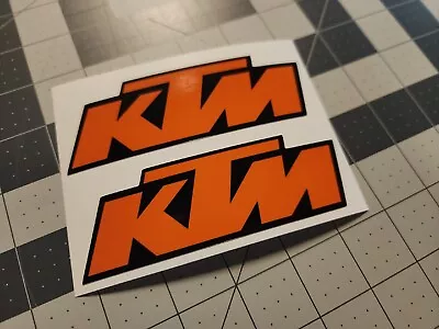 KTM 2 Color Decal Sticker Pick A Size. TRACKED & INSURED • $9.99