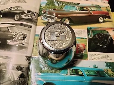 Vintage Keystone Chrome Mag Wheel Center Hub Cap Hotrod Gasser • $20