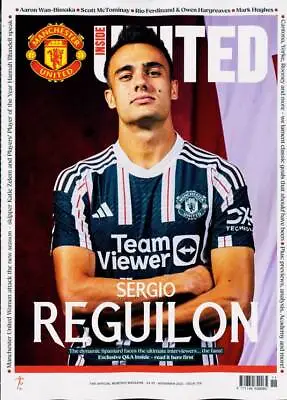 The Official Manchester United Magazine November 2023 Sergio Reguilon (Used) • £13.87