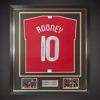 Wayne Rooney Hand Signed Framed Manchester United Football Shirt With Coa £260 • $328.37