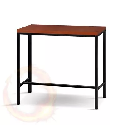 Artiss Vintage Bar Table ALEX Retro Pine Wood Metal Frame • $78.92