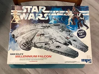 Star Wars Han Solo's Millennium Falcon Model Kit 1979 Vintage MPC 1-1925 Unbuilt • $50