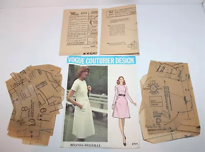 VTG Vogue #2771 Couturier Design Dress Belinda Bellville Misses' Petite SZ 12 • $13.99