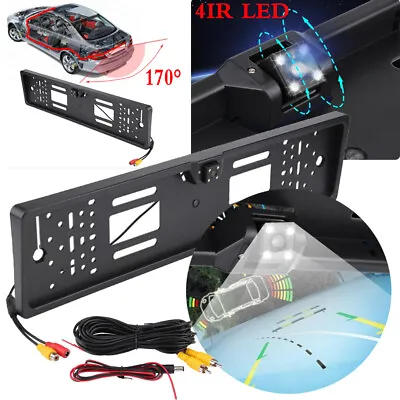 Car Number License Plate Frame 170 Degree Rear View Night Vision Camera Set New • £11.27