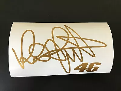 Rossi   The Doctor   Signature Sticker/Decal  Gold..NEW........ • £2.99