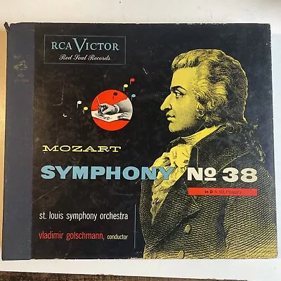 12  78 RPM Set (3) Vladimir Golschmann-Mozart Symphony No. 38 In D K 504 Prague • $25