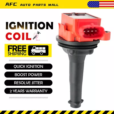 RED 1*Ignition Coil For Volvo C30 C70 S40 S60 V50 V70 XC70 2.4/2.5L UF517 C1721 • $18.36