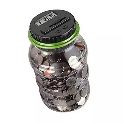Coin Piggy Bank Saving Jar Digital Coin Counter With LCD Display Large • $17