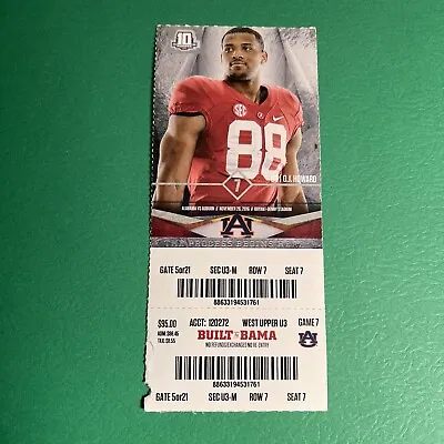 2016 Alabama Vs Auburn Football Ticket Stub  / IRON BOWL / ROLL TIDE • $34.95