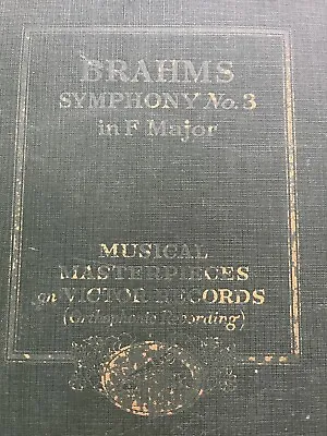 BRAHMS SYMPHONY No. 3 (LOT OF 5)  78 Rpm Records IN ORIGINAL CASE • $25