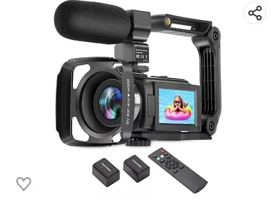 4K Camcorder Kit--Ultra HD 48MP WiFi Touch Screen IR NightVision • $78.99