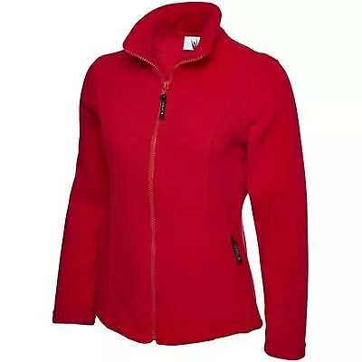 Ladies Classic Full Zip Micro Fleece Jacket Womens Outdoor Casual Winter Thermal • £11.99