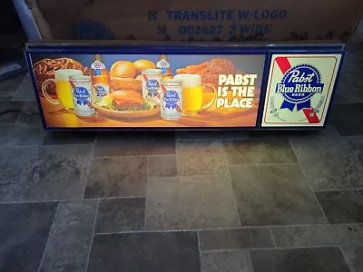 (VTG) Pabst Beer Light Up Sign 12oz Cans Man Cave Game Room Bar PBR  • $324.99