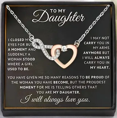 To My Daughter Necklace Gift For Daughter From Dad And Mom Daughter Father... • $22.99