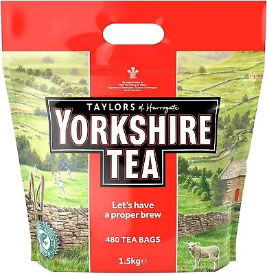 Taylors Of Harrogate Yorkshire Tea 480 Tea Bags NEW STOCK BBE: Aug 2025 • £17.99