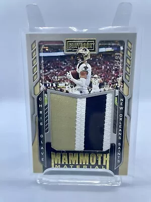 Chris Olave Playbook Mammoth Material 28/99 Sick Tri-colored Jersey Patch MM-9 • $10