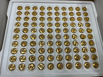 **100-PCS MCX Jack Female PCB Mount With Solder Post 50Ohm Gold Plated Connector • $9.50