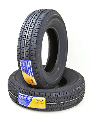 2 Trailer Tires ST205/75R15 FREE COUNTRY 8 Ply Load Range D 107M W/Scuff Guard • $136.99