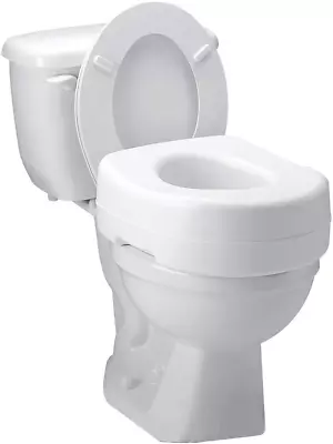 Elevated Toilet Seat Riser Handicap Tall Home Nursing Booster Standard Elongated • $52.81