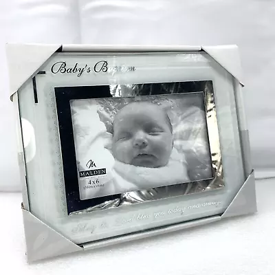 Baby’s Baptism Photo Frame Memories 4x6 Frame Silver And Glass Malden New • $19.95