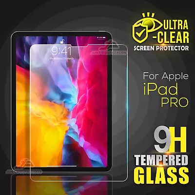 For Apple IPad Pro 11 12.9 Inch 2022 2021 2018 Tempered Glass Screen Protector • $8.99