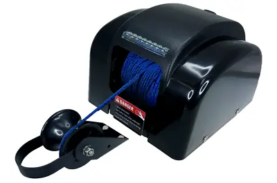 Pactrade Marine Black Electric Anchor Winch LED Light Remote 100ft Power Button • $244.99