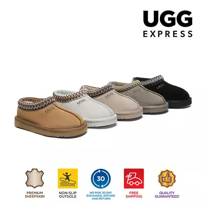 【EXTRA 15% OFF】UGG Kids Sheepskin Wool Ankle Tazzy Nonslip Slippers Boots Hippie • $75