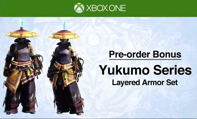 Monster Hunter World ICEBORNE Yukumo Armor DLC CODE Xbox One Series X/S Region 1 • $4