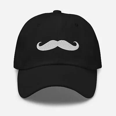 Classic Handlebar Mustache Embroidered Baseball Cap Dad Hat • $29.95