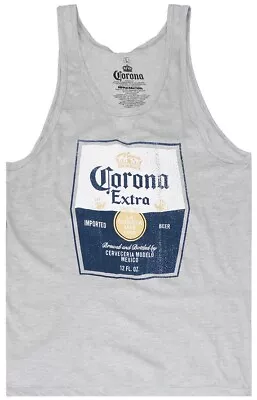 Corona Beer Cerveza Men's Distressed Graphic Sleeveless Tank Top Tee T-Shirt • $16.99