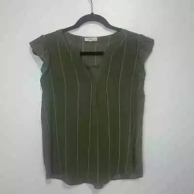 Mine Women's Striped Sleeveless Blouse Green Size Small • $8