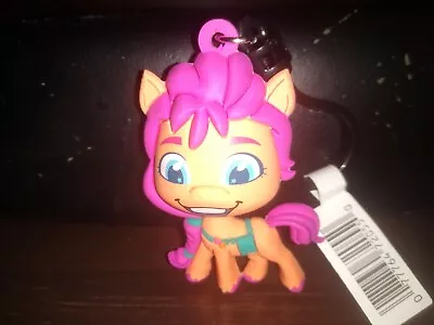 My Little Pony MLP Figural Bag Clip Series 1 3 Inch Sunny Starscout Eyes Open • £3.19