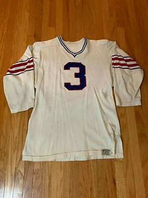 NFL Buffalo Bills #3 Vintage Durene Dureen Long Sleeve Knit 1960s Jersey • $225