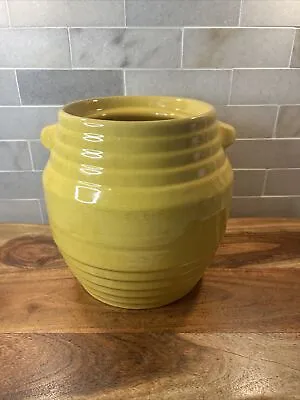 Pfaltzgraff Beehive American Country Vtg Art Pottery Cookie Jar Yellow- No Lid • $85