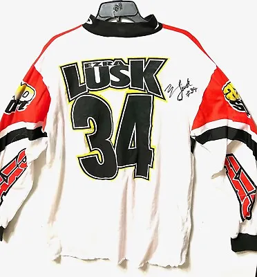 Ezra Yogi Lusk Vintage AXO Racing  '96 #34 Autographed Supercross SX MX Jersey • $1750