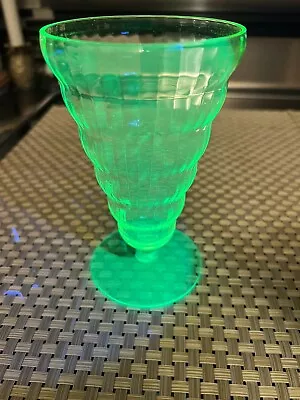 Vintage Vaseline Glass Uranium Glass. • $26