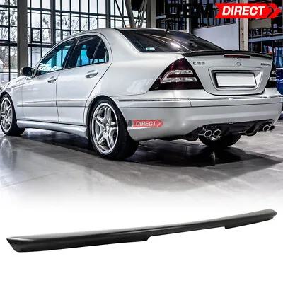 Fits 01-07 Benz C-Class W203 AMG Style Unpainted Rear Trunk Spoiler Wing Lip ABS • $79.99