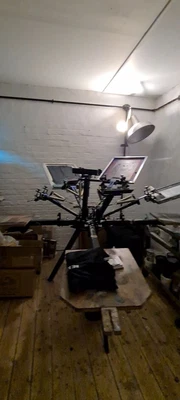 £400 • Buy Screen Printing Carousel Equipment 6 Colour
