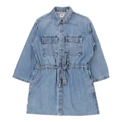 Levis Denim Dress - XS Blue Cotton • £14.69
