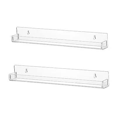 Nail Polish Rack Wall Mounted Shelf 2 Packclear Acrylic Nail Polish Holder Organ • $14.16