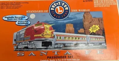 Lionel 6-21974 SANTA FE PASSENGER SET SIGNALSOUNDS  (CONV. FT DIESEL #171) • $200