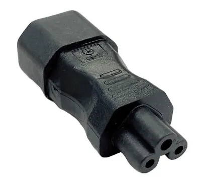 Auline IEC Female Kettle C14 / C13 To C5 Clover Leaf Cable Adaptor Convertor • £3.75