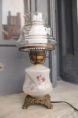 Vintage Hurricane Lamp 3-way Pretty • $36.97