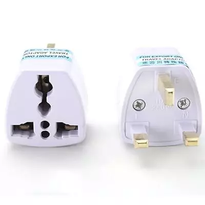 Universal US EU AU Converter To UK HK AC Travel Power Plug Charger Adapter • £2.39