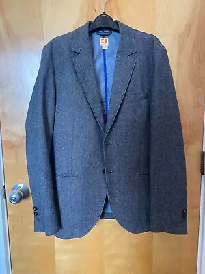 Gray HUGO BOSS Orange Wool Blazer Suit Jacket Sport Coat Casual 40R  • $35