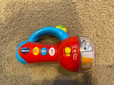 Vtech Spin And Learn Multi-colored Red Interactive Flashlight. EUC • $12.99