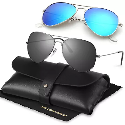$44.99 • Buy Aviator Sunglasses For Men Women HD Polarized UV400 Mirrored Lens Metal Frame AU